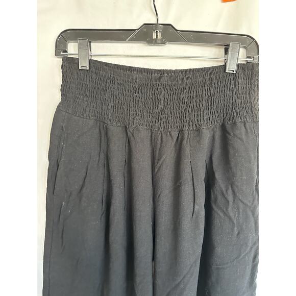 Womens Pants Wide Leg High Waisted Palazzo Pants Summer Flowy Size L - Picture 5 of 7